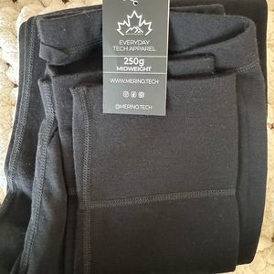 Merino Tech, 100% super fine merino wool,  medium, black, BASE LAYER